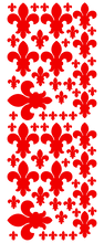 Load image into Gallery viewer, RED FLEUR DE LIS WALL STICKERS