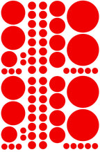 Load image into Gallery viewer, RED POLKA DOT WALL DECALS