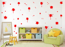 Load image into Gallery viewer, RED PAINT SPLATTER WALL STICKER