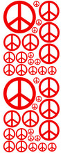 Load image into Gallery viewer, RED PEACE SIGN DECAL