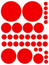 Load image into Gallery viewer, RED POLKA DOT DECALS