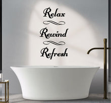 Load image into Gallery viewer, RELAX REWIND REFRESH WALL STICKER
