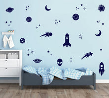 Load image into Gallery viewer, ROCKETS & PLANETS WALL DECALS