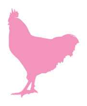 Load image into Gallery viewer, ROOSTER WALL DECAL IN SOFT PINK