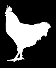Load image into Gallery viewer, ROOSTER WALL DECAL IN WHITE