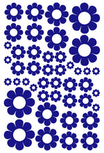 Load image into Gallery viewer, ROYAL BLUE DAISY WALL STICKERS