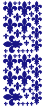 Load image into Gallery viewer, ROYAL BLUE FLEUR DE LIS WALL STICKERS