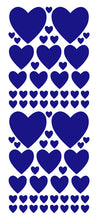 Load image into Gallery viewer, ROYAL BLUE HEART WALL STICKERS