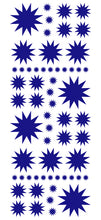 Load image into Gallery viewer, ROYAL BLUE STARBURST WALL STICKERS