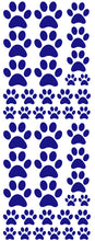 Load image into Gallery viewer, ROYAL BLUE PAW PRINT DECALS