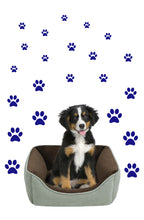 Load image into Gallery viewer, ROYAL BLUE PAW PRINT STICKERS