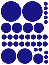 Load image into Gallery viewer, ROYAL BLUE POLKA DOT WALL DECALS