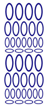 Load image into Gallery viewer, Royal blue oval stickers from whimsidecals.com