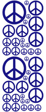 Load image into Gallery viewer, ROYAL BLUE PEACE SIGN DECAL