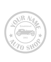 Load image into Gallery viewer, CUSTOM AUTO SHOP WALL DECAL IN SILVER