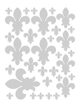 Load image into Gallery viewer, SILVER FLEUR DE LIS WALL DECAL