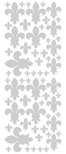 Load image into Gallery viewer, SILVER FLEUR DE LIS WALL STICKER