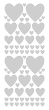 Load image into Gallery viewer, SILVER HEART WALL STICKERS
