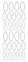 Load image into Gallery viewer, SILVER OVAL WALL STICKERS