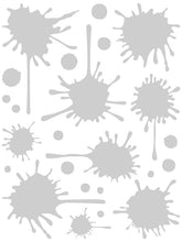 Load image into Gallery viewer, SILVER PAINT SPLATTER WALL DECAL