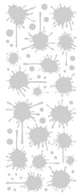 Load image into Gallery viewer, SILVER PAINT SPLATTER DECAL