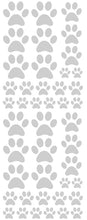 Load image into Gallery viewer, SILVER PAW PRINT DECALS