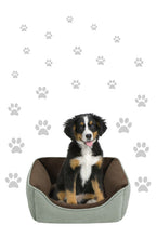 Load image into Gallery viewer, SILVER PAW PRINT STICKERS