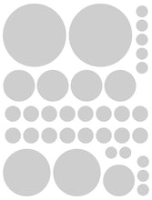 Load image into Gallery viewer, SILVER POLKA DOT WALL DECALS