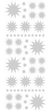 Load image into Gallery viewer, SILVER STARBURST WALL STICKERS
