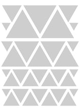 Load image into Gallery viewer, SILVER TRIANGLE WALL DECALS