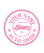 Load image into Gallery viewer, CUSTOM AUTO SHOP WALL DECAL IN SOFT PINK