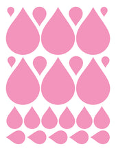 Load image into Gallery viewer, SOFT PINK RAINDROP WALL DECALS