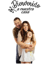 Load image into Gallery viewer, BIENVENIDO A NUESTRA CASA WELCOME TO OUR HOME SPANISH WORD WALL DECAL