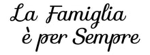 Load image into Gallery viewer, LA FAMIGLIA E PER SEMPRE FAMILY FOREVER ITALIAN WORD WALL DECAL