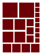 Load image into Gallery viewer, MAROON SQUARE WALL DECALS