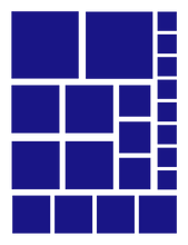 Load image into Gallery viewer, ROYAL BLUE SQUARE WALL DECALS