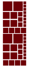 Load image into Gallery viewer, MAROON SQUARE WALL STICKERS