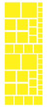 Load image into Gallery viewer, YELLOW SQUARE WALL STICKERS