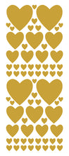 Load image into Gallery viewer, TAN HEART WALL STICKERS