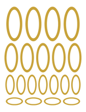 Load image into Gallery viewer, CARAMEL TAN OVAL WALL DECALS