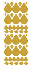 Load image into Gallery viewer, CARAMEL TAN RAINDROP WALL STICKERS