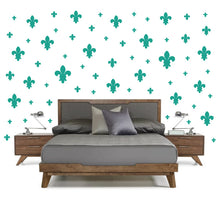 Load image into Gallery viewer, TURQUOISE FLEUR DE LIS WALL DECOR
