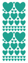 Load image into Gallery viewer, TURQUOISE HEART WALL STICKERS