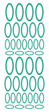 Load image into Gallery viewer, TURQUOISE OVAL WALL STICKERS