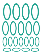 Load image into Gallery viewer, TURQUOISE OVAL WALL DECALS