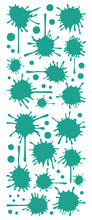 Load image into Gallery viewer, TURQUOISE PAINT SPLATTER DECAL