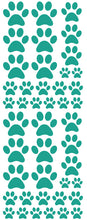 Load image into Gallery viewer, TURQUOISE PAW PRINT DECALS