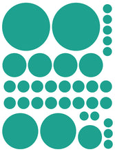 Load image into Gallery viewer, TURQUOISE POLKA DOT WALL DECALS