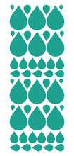Load image into Gallery viewer, TURQUOISE RAINDROP WALL STICKERS