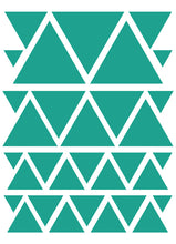 Load image into Gallery viewer, TURQUOISE TRIANGLE WALL DECALS